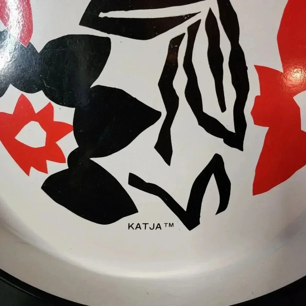 Vintage Katja House design for Gailstyn-Sutton Towele Co serving tray Retro 80s